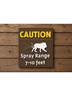 San Diego Zoo Sign California Caution Lion Spray Range Big Cat Tiger Leopard